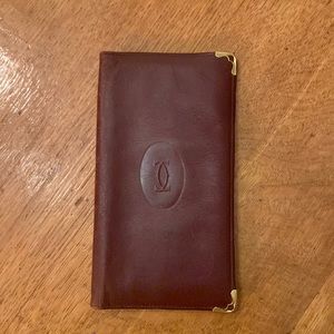 Cartier burgundy wallet